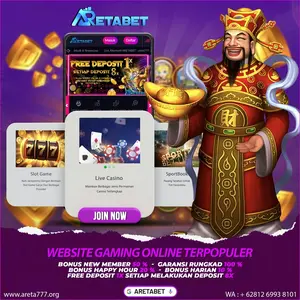 ARETABET : SITUS TARUHAN ONLINE TEMBAK IKAN RESMI 2025 MUDAH MENANG JACKPOT JUTAAN RUPIAH Terbaik